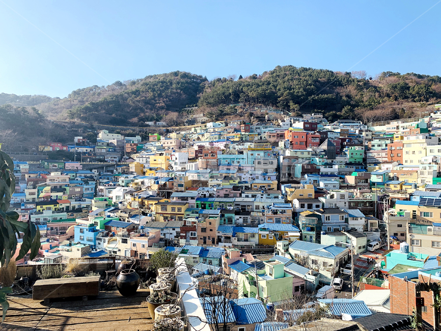 부산,부산감천마을,전경,풍경,경치
