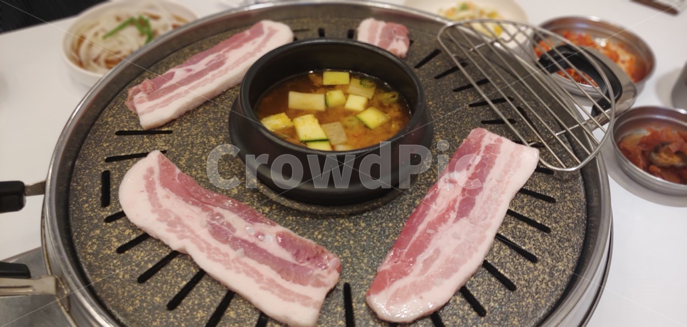 음식,고기,육류,삼겹살,된장찌개
