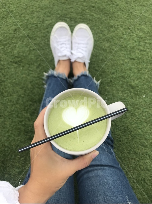 여자,카페,하트,잔디,봄,커피,카페,coffee,cafe