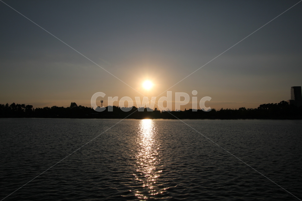 노을,sunset,lake,공원,park