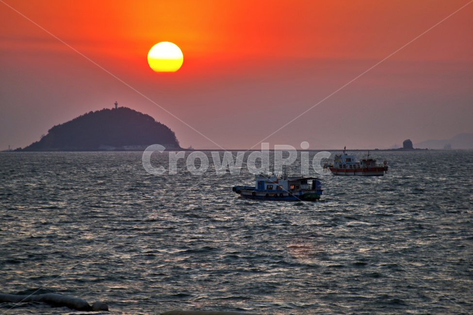 석양,일몰,지는해,붉은해,서해,고깃배,궁평항,화성,섬,산업,industry,industrial,어업,fishery,fishing industry