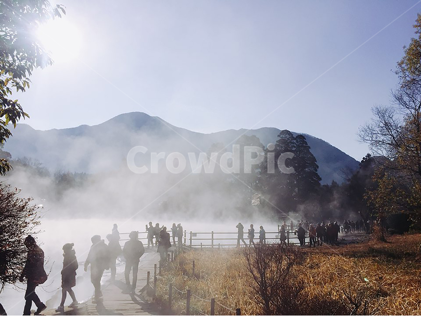 일본,온천,호수,새벽,안개,자연,풍경,nature,landscape,해외,외국,세계,foreign,oversea,world,세계자연풍경,해외자연풍경,외국자연풍경,world nature landscape,사람들,대중,군중,other people,crowd,outdoors,옥외