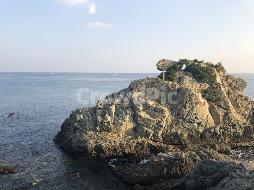 부산,바다,암석,파도,하늘,풍경