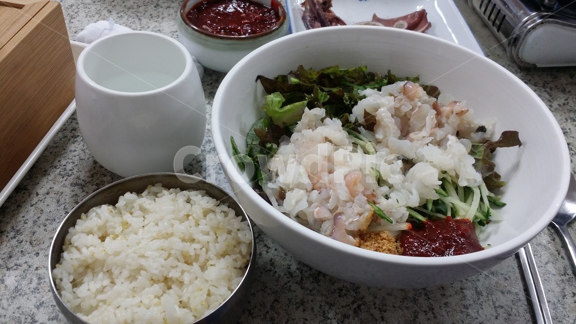 회,밥,식사,해물,회덮밥,음식