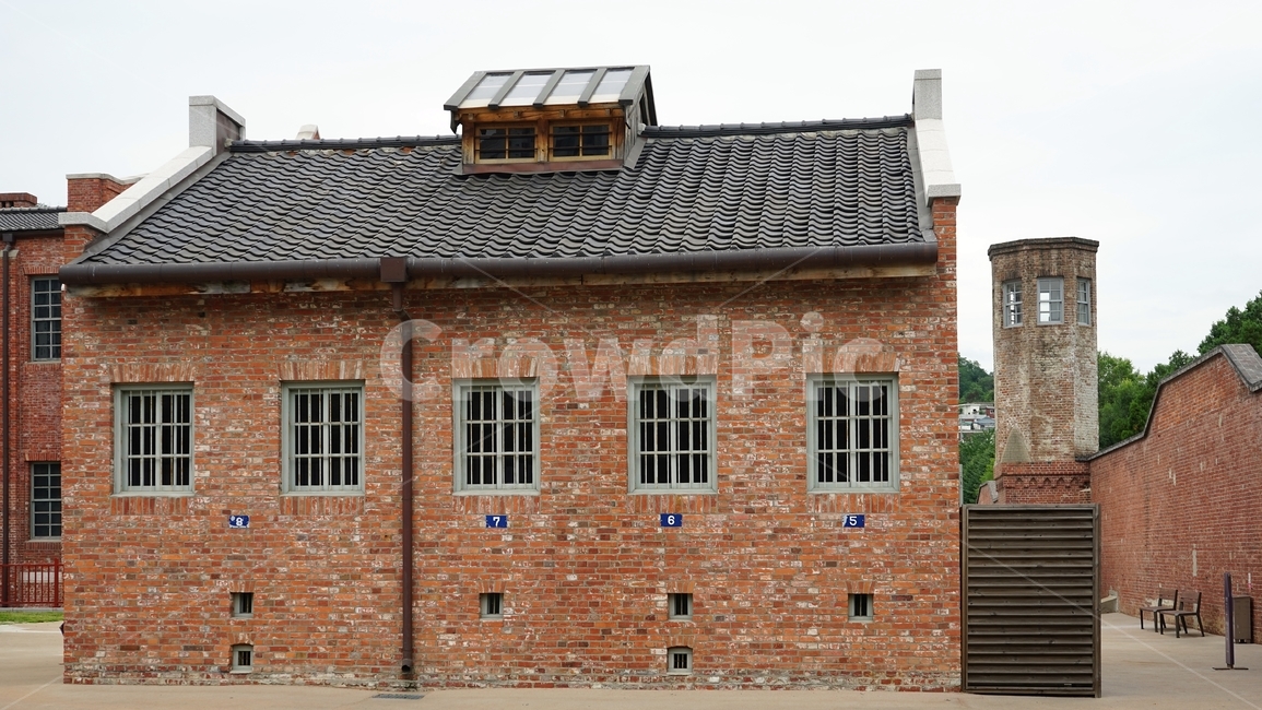 형무소,서대문형무소역사관,서대문형무소,건축물,적벽돌,굴뚝,prison,redbrick,building,architecture