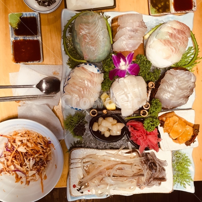 외징어회,해산물,광어회,수산물,안주
