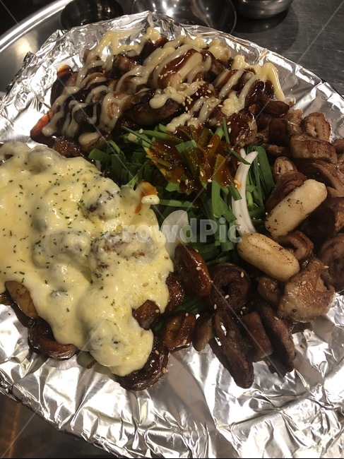 곱창,막창,양념,은박지,치즈,소스,야채,giblet,고기