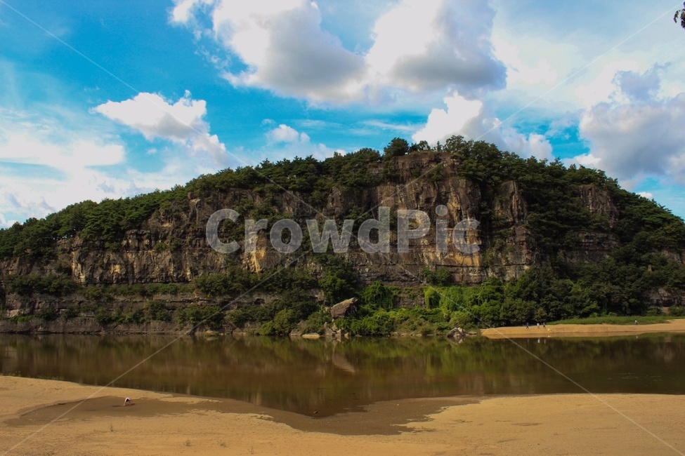 부용대,절벽,풍경,자연,하늘,강,구름,자연,풍경,nature,landscape,한국자연풍경,한국자연경관,korea nature landscape,outdoors,옥외,cliff,낭떠러지