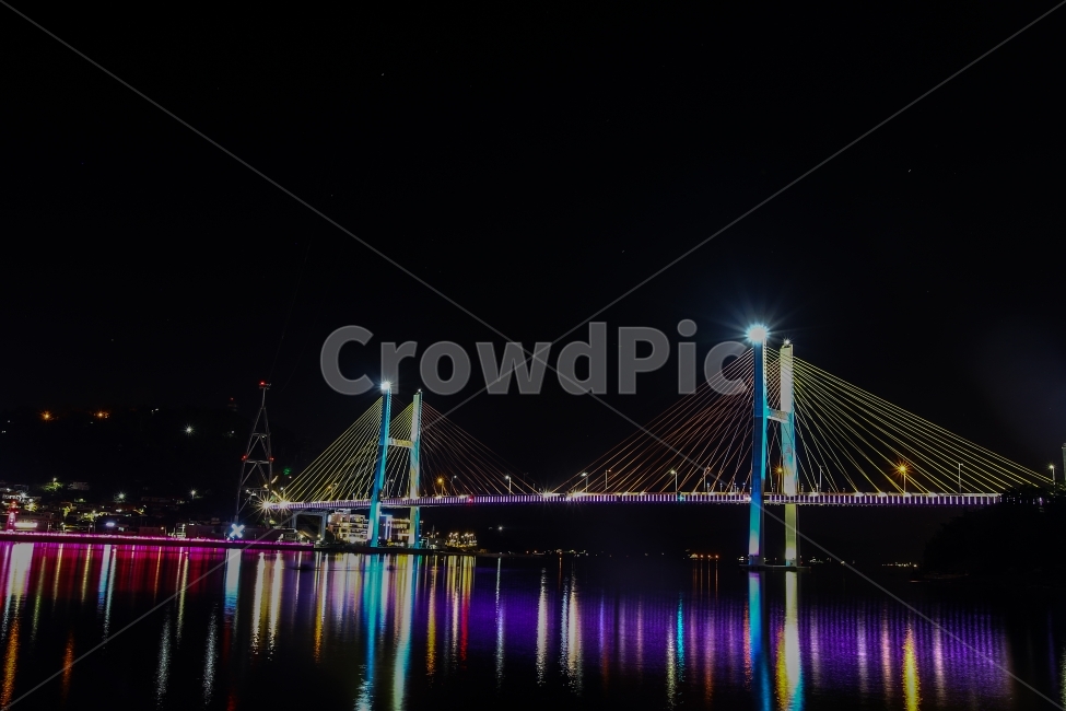 목포,자연,목포대교,장노출,빛,야경,밤,풍경,nightscape,night,landscape,도시,city,한국도시풍경,한국도시경관,korea cityscape,lighting,조명,bridge,다리,building,건물