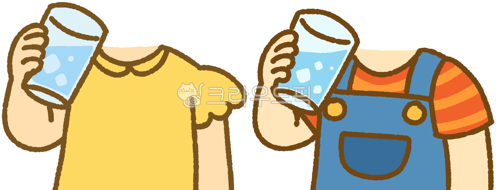 Children,face composition,shout design,water,drinking water,health,drinking water,drinking water,habit,daycare,kindergarten,boy,girl,man,woman,child,two,friend,illustration,cute,character