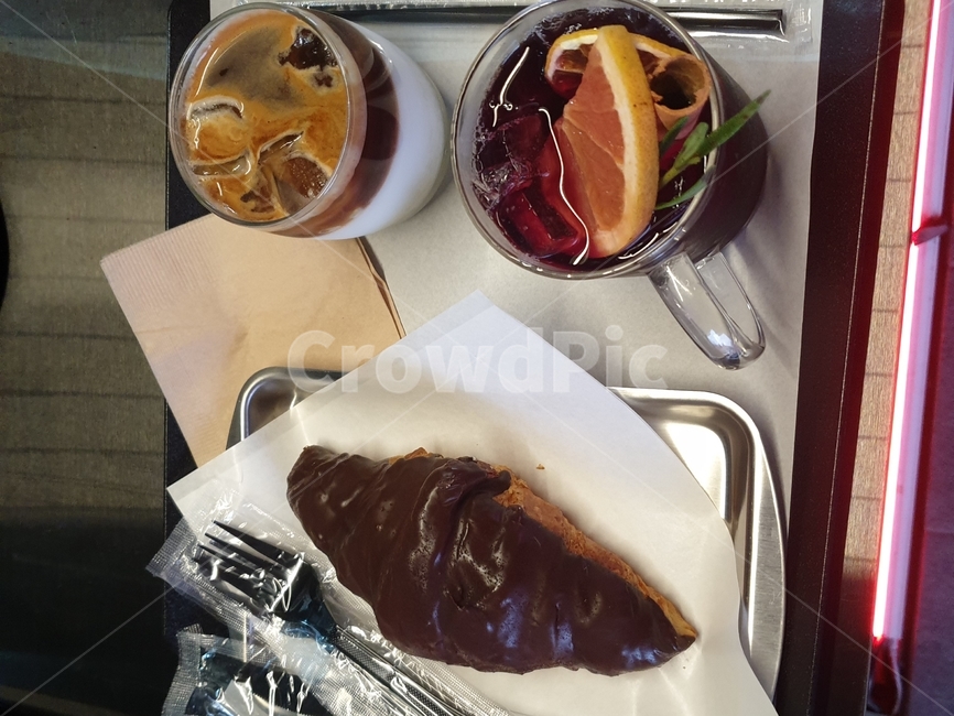 카페,크루아상,디저트,여유,뱅쇼,디저트,간식,후식,dessert,snack