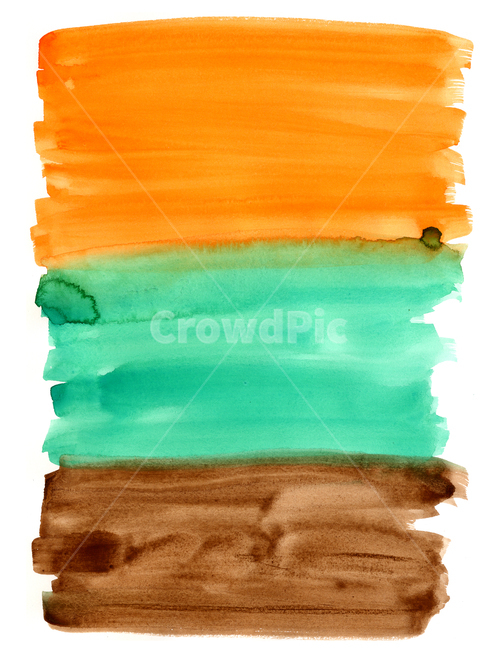 물감그림,handdrawing,손그림,watercolor,ine,주황색,orange,갈색,brown,초록색,green