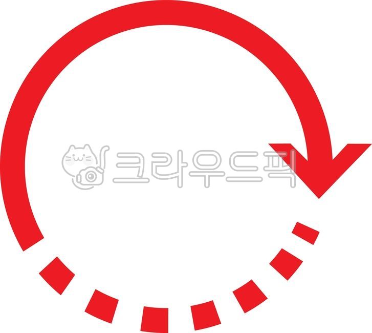 원형화살표,곡선화살표,회전화살표,순환,작동