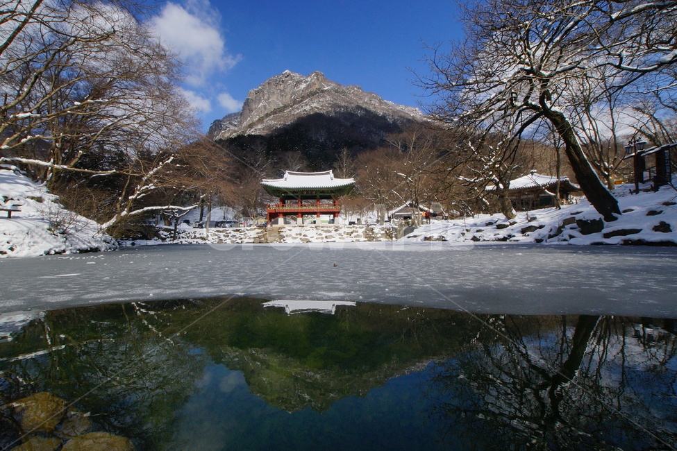 내장산,백양사,쌍계루,설경,국립공원,겨울,계절,winter,season,자연,풍경,nature,landscape,한국자연풍경,한국자연경관,korea nature landscape,outdoors,옥외,rural,농촌,shelter,피난처,building,건물