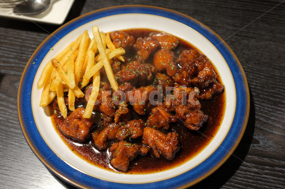 chicken,Chicken dishes,Drug Chicken,French fries,snack,food