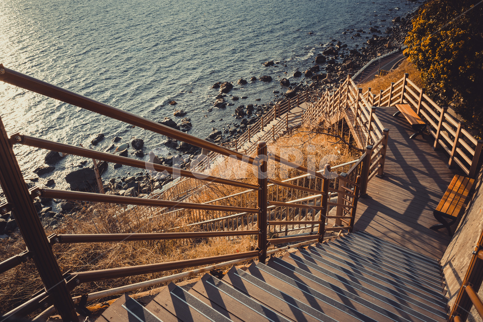 영도,흰여울길,산책로,바다,계단,관광지,나무,의자,휴식,산책,stairs,walk,sea,wood,chair,rest,자연,풍경,nature,landscape,handrail,난간,banister,railing