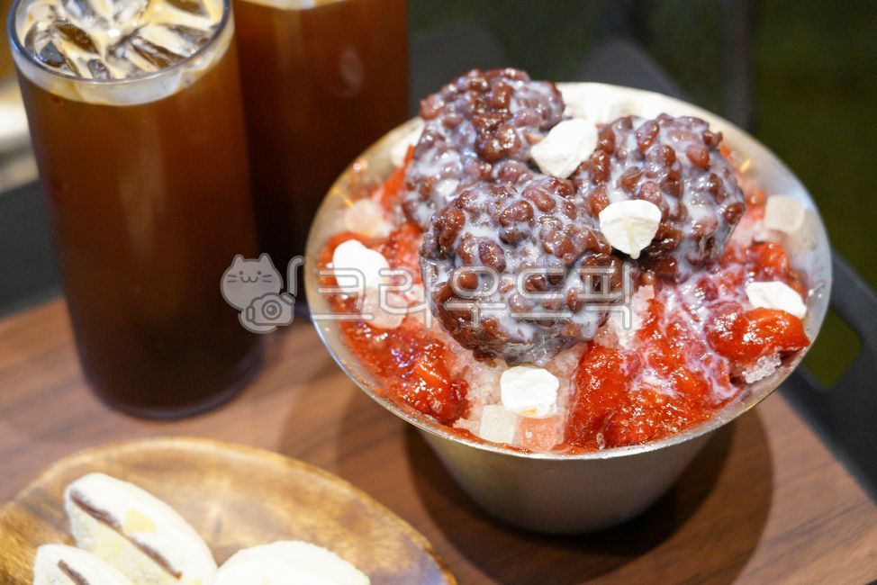 팥빙수, 빙수, 디저트, 팥, 얼음, 사진,이미지,일러스트,캘리그라피 - 톤앤매너작가