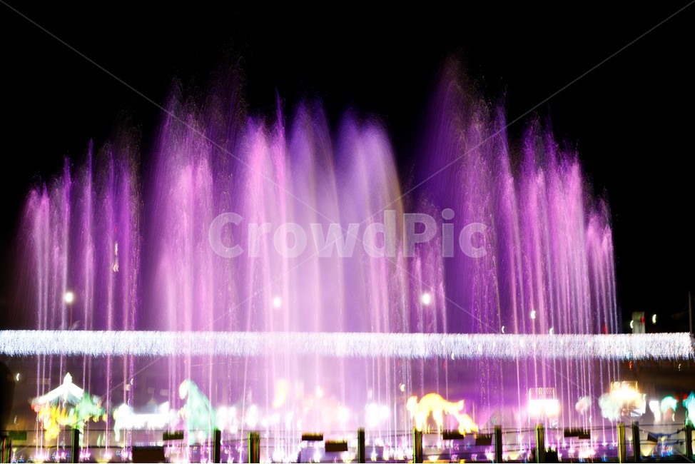 물,분수,등,보라,water,야경,밤,풍경,nightscape,night,landscape
