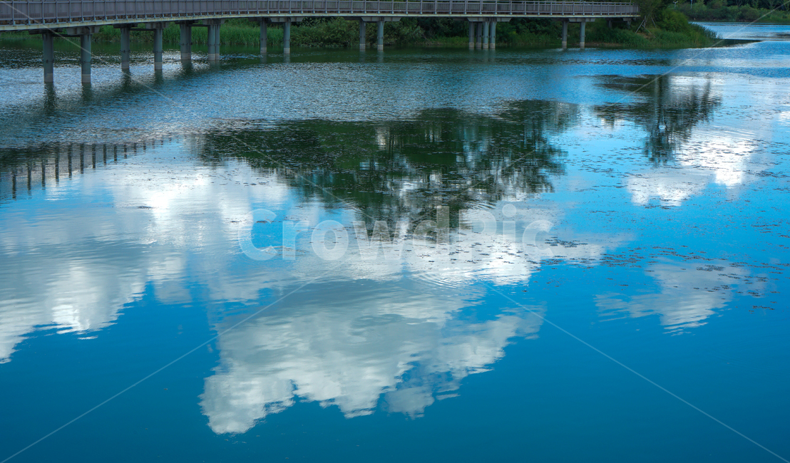 호수,다리,그림자,잔영,반영,구름,풍경,저수지,자연,풍경,nature,landscape,water,물,outdoors,옥외