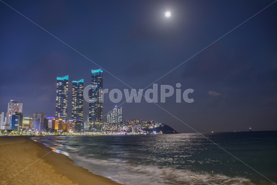 nature,물,water,자연,ocean,해수욕장,바다,파도,야경,해운대