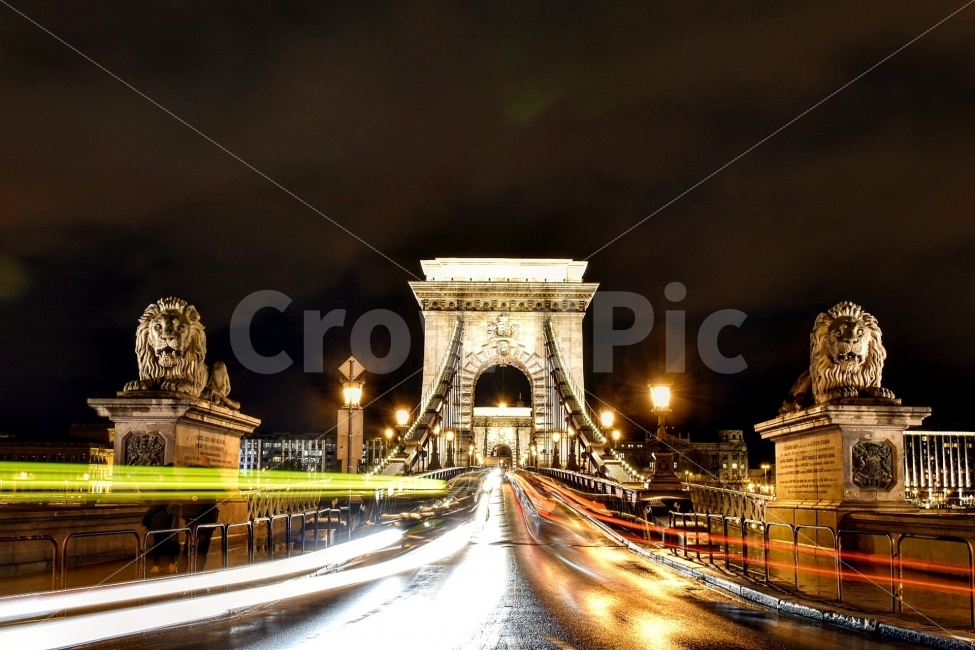 night view,Szechenyi Bridge,Hungary,night,trajectory,Budapest,Szechenyi,nightscape,budapest,bridge,lights