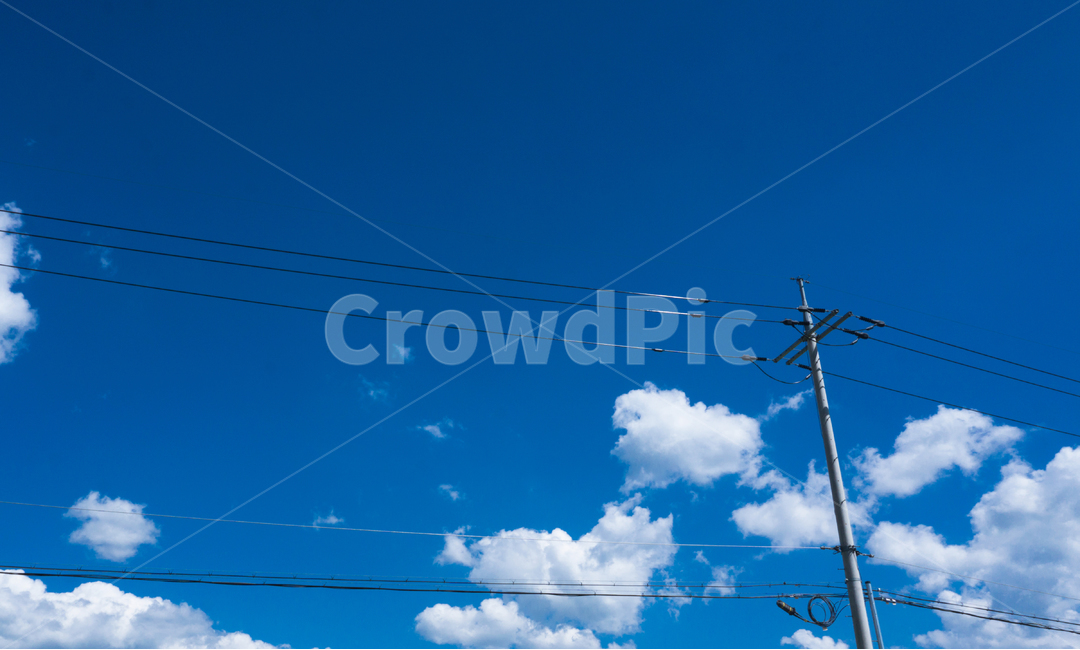 파란하늘,하늘,구름,전신주,전봇대,전선,청량,파랑,파란,cloud,sky,bluesky,blue
