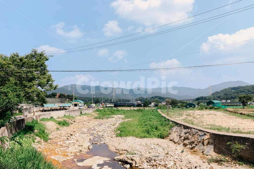 농촌,농촌마을,하늘,파란,시골,빈티지,시골,마을,풍경,landscape,country,rural,town