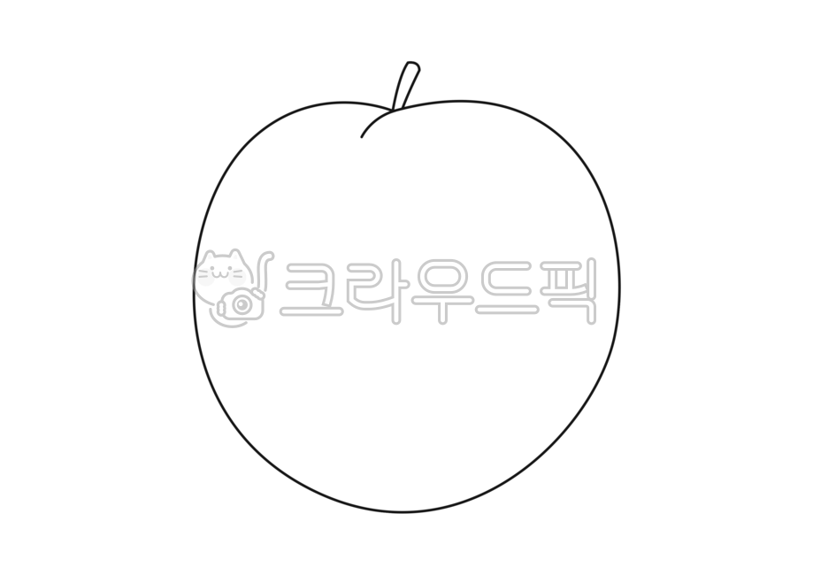 복숭아,peach,과일,열매,손그림,색칠공부,색칠공부도안,색칠도안,색칠하기,일러스트,컬러링시트,컬러링,coloring,색칠,미술도안