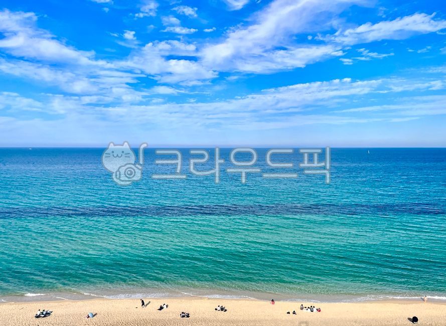 바다,강릉,푸른바다,푸른하늘,강원도