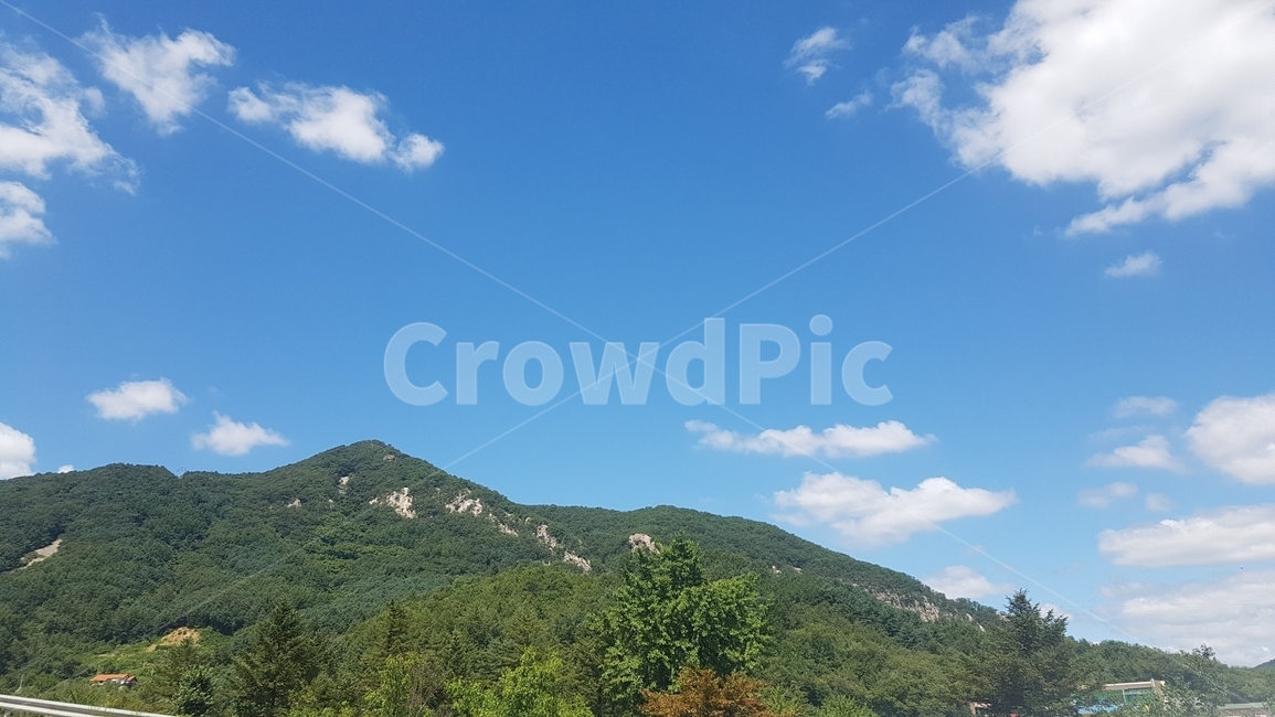 하늘,구름,산,자연,풍경