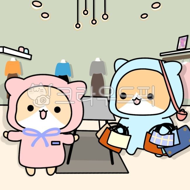 쇼핑,캐릭터,플렉스,옷가게,커플캐릭터