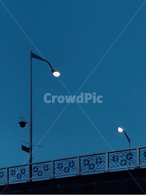 가로등,밤,길,다리,거리,가로수,lamppost