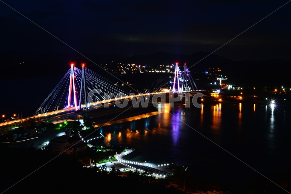 building,건물,bridge,다리,road,도로,진도,진도대교,대교,진도대교야경,야경,해변,해변야경