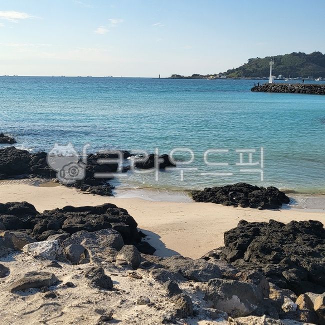 Sea,Jeju Sea,Blue Sea,Jeju Island,Basalt