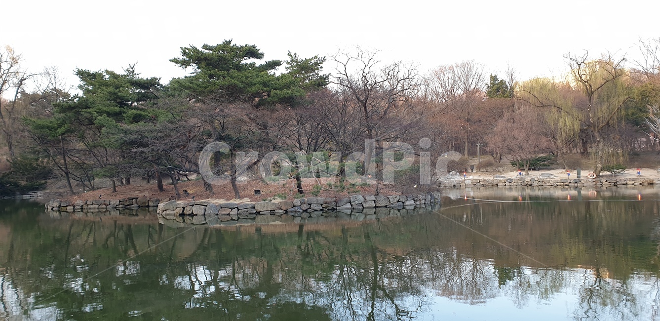 호수,물,가을,나무,물에비친,비치다,풍경