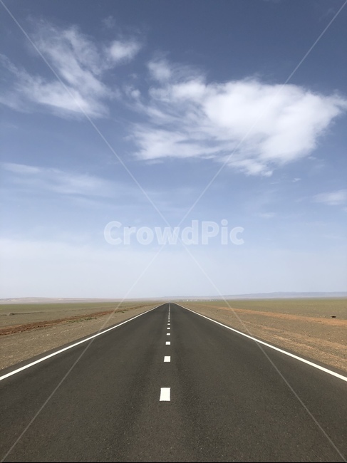 하늘,구름,드라이브,도로,몽골,mongolia