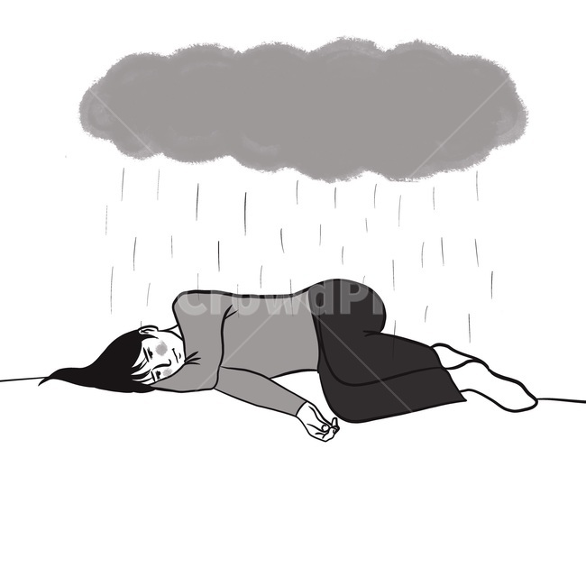 귀차니즘,우울,슬픔,고통,여자,여성,girl,woman,낮잠,우울증