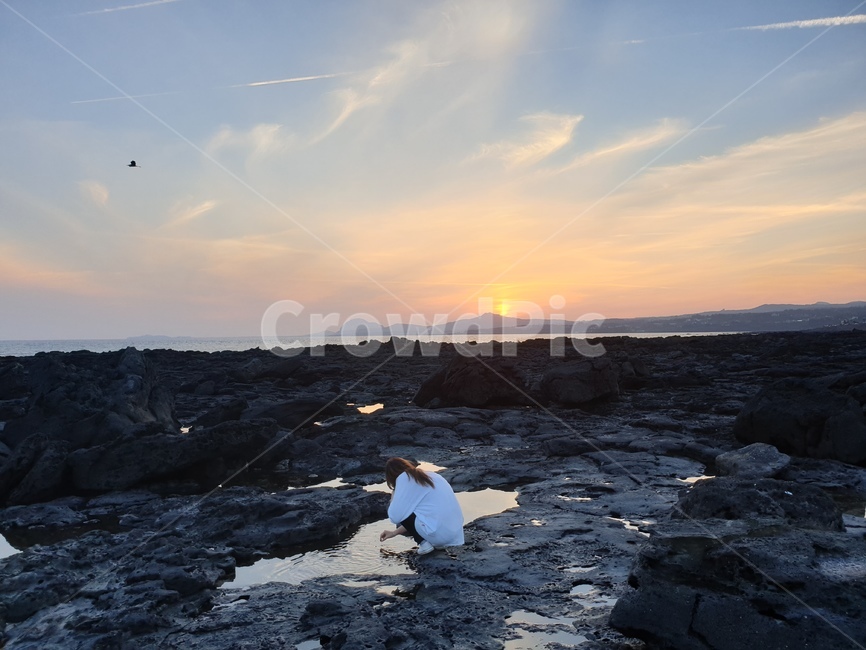 제주도,서귀포시,바다,하늘,용머리해안,해수욕장,바닷가,제주바다