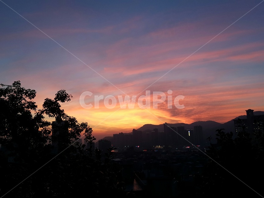 저녁,구름,붉은하늘,황혼,하늘,공원,노을,redsky,해,옥외,sky,자연,nature