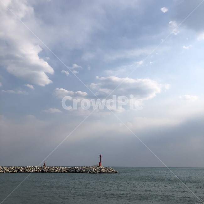 부산,해운대,선착장,등대,하늘,등대,lighthouse