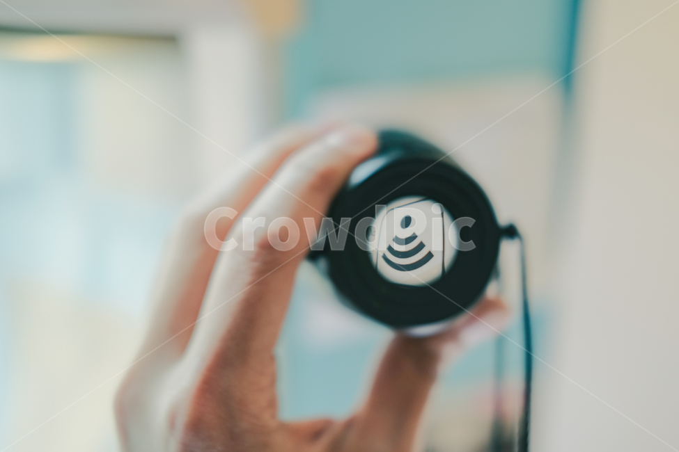 손,와이파이,돋보기,광학,wifi,hand,lens