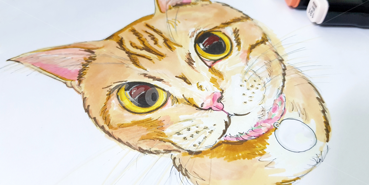 고양이그림,치즈태비고양이,고양이일러스트,일러스트,그림,고양이,cat,노란고양이,반려묘,고양이초상화