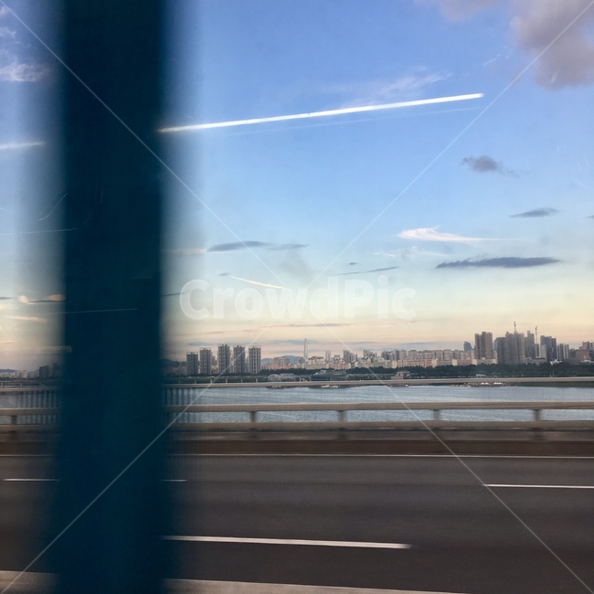 구름,날씨,노을,초저녁,비온뒤