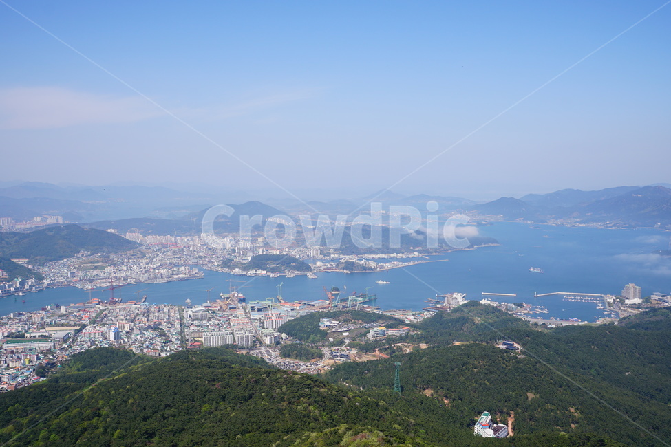 통영,전망대,한려해상,풍경,바다