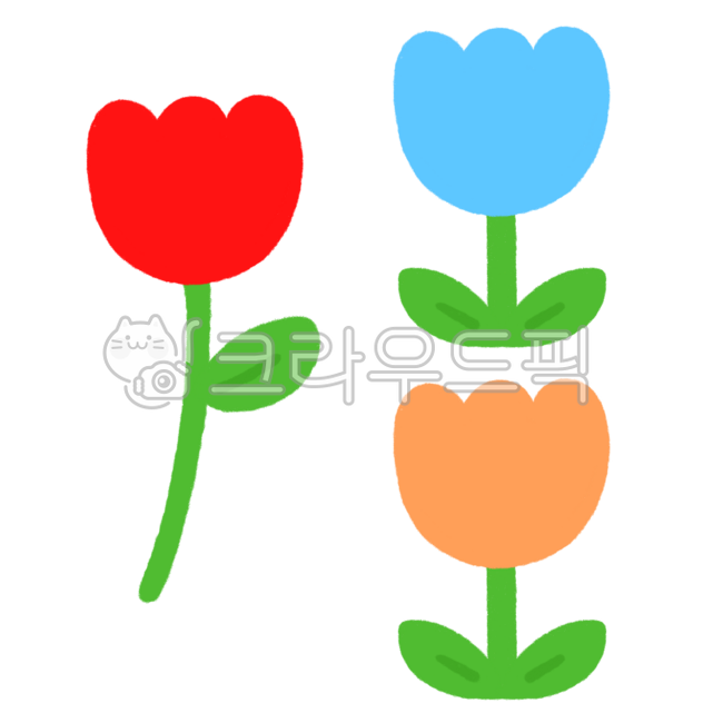 꽃,튤립,꽃일러스트,꽃그림,꽃손그림,꽃모양그림,꽃무늬,단순패턴,꽃잎,줄기,잎,나뭇잎,다꾸,꽃스티커,스티커,봄,식물,flower,illustration