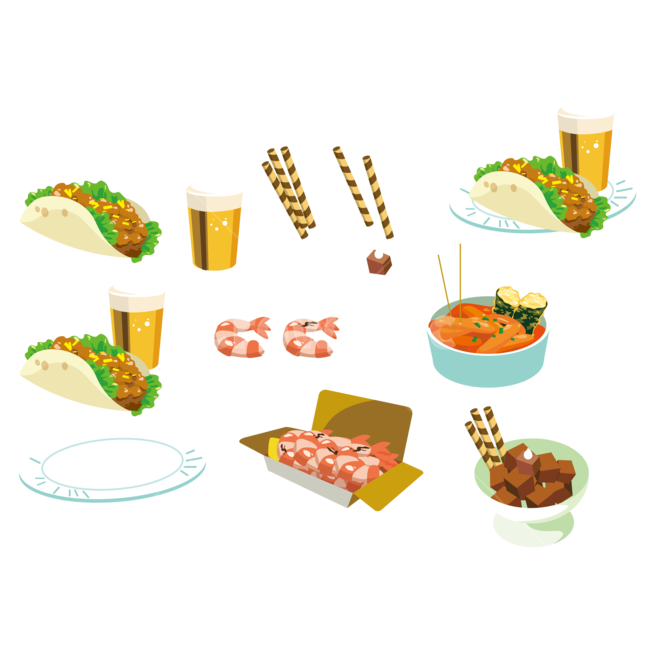 음식일러스트,음식,떡볶이,타코,맥주,푸드코트,푸드트럭,야시장,새우,초콜릿,접시,일러스트,음식,식재료,요리,food,cook,meal,dishes,food reserves,그래픽,일러스트레이션,graphic,illustration