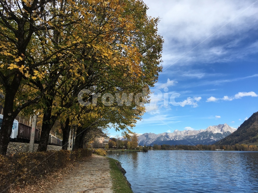 가을,낙엽,leaves,강가,하늘,river,sky,cloud,구름,맑음,날씨,weather,산책로,forawalk