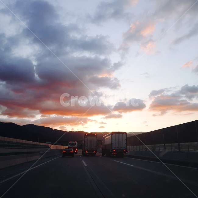 road,도로,길,고속도로,노을,하늘,구름,한국,korea