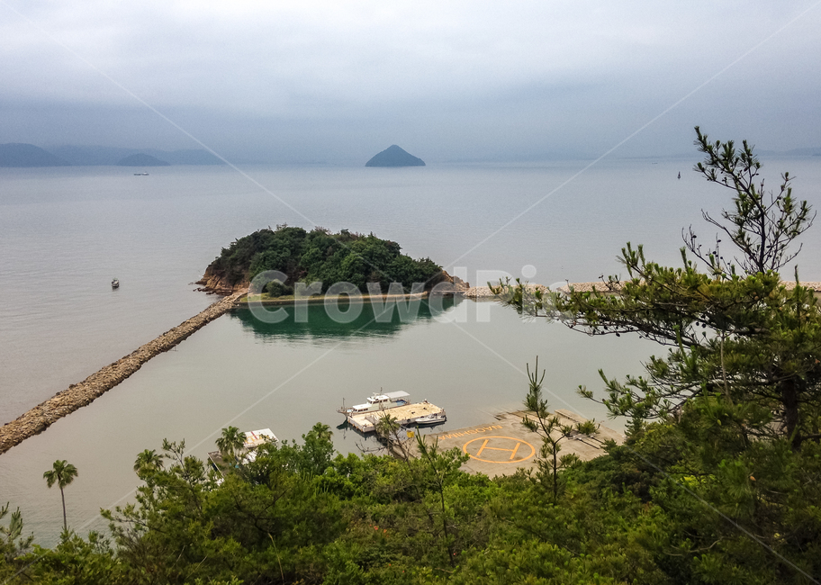 일본,다카마츠,섬,바다,바닷가,하늘,해안