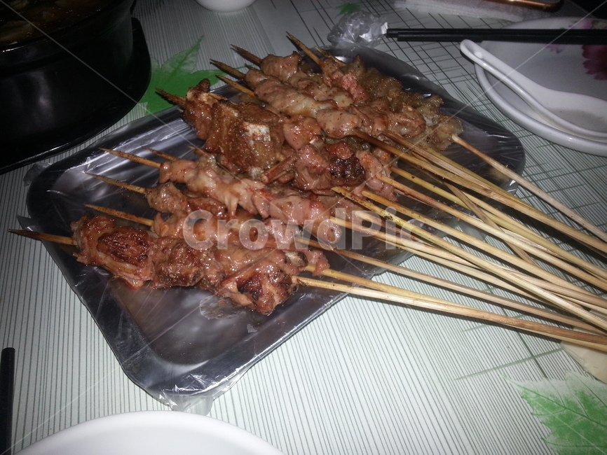 양꼬치,중국거리음식,羊肉,꼬치구이,석탄구이